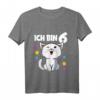 Kinder Ich bin 6 Jahre alt Katzen T-Shirt - Perfekt für den 6. Geburtstag, Kindergeburtstag & Überraschungsgeschenk für Mädchen