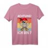 Kinder Achtung ich bin 7 Jahre alt Geburtstag Junge Pirat Party T-Shirt - Lustiges Geschenk für 7-Jährige Piratenliebhaber