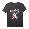 Kinder T-Shirt 'Endlich 4' mit Einhorn Motiv für Mädchen – Lustiges Geburtstagsoutfit zum 4. Geburtstag, perfekte Überraschung für Kindergeburtstag