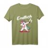 Kinder T-Shirt 'Endlich 4' mit Einhorn Motiv für Mädchen – Lustiges Geburtstagsoutfit zum 4. Geburtstag, perfekte Überraschung für Kindergeburtstag