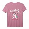 Kinder T-Shirt 'Endlich 4' mit Einhorn Motiv für Mädchen – Lustiges Geburtstagsoutfit zum 4. Geburtstag, perfekte Überraschung für Kindergeburtstag