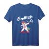 Kinder T-Shirt 'Endlich 4' mit Einhorn Motiv für Mädchen – Lustiges Geburtstagsoutfit zum 4. Geburtstag, perfekte Überraschung für Kindergeburtstag