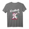 Kinder T-Shirt 'Endlich 4' mit Einhorn Motiv für Mädchen – Lustiges Geburtstagsoutfit zum 4. Geburtstag, perfekte Überraschung für Kindergeburtstag