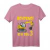 Kinder Achtung ich bin 3 Jahre alt Bagger T-Shirt – Perfekt zum 3. Geburtstag für Jungen mit Baustellen-Motiv