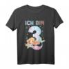 Kinder 3. Geburtstag Meerjungfrau Nixe Mädchen T-Shirt - Süßes, cooles Design für Partys & Geburtstagsfeiern