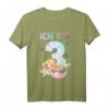 Kinder 3. Geburtstag Meerjungfrau Nixe Mädchen T-Shirt - Süßes, cooles Design für Partys & Geburtstagsfeiern