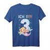 Kinder 3. Geburtstag Meerjungfrau Nixe Mädchen T-Shirt - Süßes, cooles Design für Partys & Geburtstagsfeiern