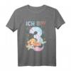 Kinder 3. Geburtstag Meerjungfrau Nixe Mädchen T-Shirt - Süßes, cooles Design für Partys & Geburtstagsfeiern