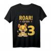 Kinder 3. Geburtstag Löwe T-Shirt - Lustiges Geschenk für Jungen zum 3. Geburtstag, perfekt für Tierliebhaber & Geburtstagsfeiern