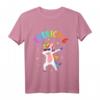 Kinder 6. Geburtstag T-Shirt – Cooles Einhorn Dabbing Design für Mädchen & Jungen zum 6. Geburtstag