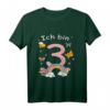 Kinder 40 Geburtstag 2017 geboren T-Shirt – Niedliches Geburtstags-Shirt mit Schmetterlingen & Regenbogen für Zweijährige Mädchen