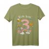 Kinder 40 Geburtstag 2017 geboren T-Shirt – Niedliches Geburtstags-Shirt mit Schmetterlingen & Regenbogen für Zweijährige Mädchen