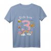 Kinder 40 Geburtstag 2017 geboren T-Shirt – Niedliches Geburtstags-Shirt mit Schmetterlingen & Regenbogen für Zweijährige Mädchen