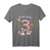 Kinder 40 Geburtstag 2017 geboren T-Shirt – Niedliches Geburtstags-Shirt mit Schmetterlingen & Regenbogen für Zweijährige Mädchen
