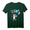 Kinder Geburtstagsshirt für 3 Jahre Mädchen & Jungen - Niedliches Tier- und Pinguinmotiv für den besonderen Tag
