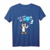 Kinder Geburtstagsshirt für 3 Jahre Mädchen & Jungen - Niedliches Tier- und Pinguinmotiv für den besonderen Tag