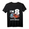 Kinder Rennauto T-Shirt für den 8. Geburtstag – Perfektes Party Design für Jungen mit Rennauto Thema