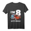Kinder Rennauto T-Shirt für den 8. Geburtstag – Perfektes Party Design für Jungen mit Rennauto Thema