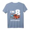 Kinder Rennauto T-Shirt für den 8. Geburtstag – Perfektes Party Design für Jungen mit Rennauto Thema