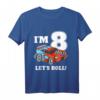 Kinder Rennauto T-Shirt für den 8. Geburtstag – Perfektes Party Design für Jungen mit Rennauto Thema