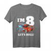 Kinder Rennauto T-Shirt für den 8. Geburtstag – Perfektes Party Design für Jungen mit Rennauto Thema