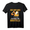 Kinder Bagger T-Shirt Jungen - Süßes Baustellen Shirt für Baggerfans, Kindergarten & Geburtstag geschenk