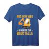 Kinder Bagger T-Shirt Jungen - Süßes Baustellen Shirt für Baggerfans, Kindergarten & Geburtstag geschenk