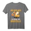 Kinder Bagger T-Shirt Jungen - Süßes Baustellen Shirt für Baggerfans, Kindergarten & Geburtstag geschenk