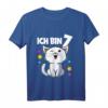 Ich bin 7 Jahre alt Katze T-Shirt für Mädchen - Perfektes Geburtstagsgeschenk zum Kindergeburtstag & Feier