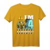 Kinder Bagger T-Shirt zum 4. Geburtstag - Konstruktion Bauwagen Outfit für Jungen, perfektes Geschenk und Partylook