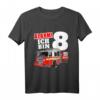 Kinder Feuerwehrauto T-Shirt zum 8. Geburtstag – Feuerwehrmann Outfit für Jungen, Geschenkidee für Feuerwehrfans