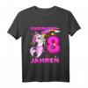 Kinder 8. Geburtstag T-Shirt für Mädchen mit Einhorn, Meerjungfrau & Pony Motiv – Perfektes Geschenk für den Kindergeburtstag
