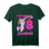 Kinder 8. Geburtstag T-Shirt für Mädchen mit Einhorn, Meerjungfrau & Pony Motiv – Perfektes Geschenk für den Kindergeburtstag
