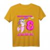 Kinder 8. Geburtstag T-Shirt für Mädchen mit Einhorn, Meerjungfrau & Pony Motiv – Perfektes Geschenk für den Kindergeburtstag