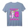 Kinder 8. Geburtstag T-Shirt für Mädchen mit Einhorn, Meerjungfrau & Pony Motiv – Perfektes Geschenk für den Kindergeburtstag