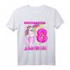 Kinder 8. Geburtstag T-Shirt für Mädchen mit Einhorn, Meerjungfrau & Pony Motiv – Perfektes Geschenk für den Kindergeburtstag