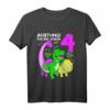 Kinder 4 Jahre alt Junge Dinosaurier Geburtstag Party T-Shirt - Lustiges Dino Motiv Geschenk für Geburtstagskind & Dinosaurier-Liebhaber