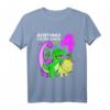 Kinder 4 Jahre alt Junge Dinosaurier Geburtstag Party T-Shirt - Lustiges Dino Motiv Geschenk für Geburtstagskind & Dinosaurier-Liebhaber