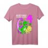 Kinder 4 Jahre alt Junge Dinosaurier Geburtstag Party T-Shirt - Lustiges Dino Motiv Geschenk für Geburtstagskind & Dinosaurier-Liebhaber