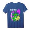 Kinder 4 Jahre alt Junge Dinosaurier Geburtstag Party T-Shirt - Lustiges Dino Motiv Geschenk für Geburtstagskind & Dinosaurier-Liebhaber