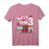 Kinder TaTüTaTa! Ich bin 3 Jahre alt - Feuerwehr Geburtstagsshirt für Jungs mit Feuerwehrauto und Löschwagen