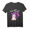 Kinder Einhorn 5. Geburtstag T-Shirt – Perfektes Geschenk für 5 Jahre alte Mädchen und Jungen
