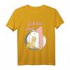 Kinder Mädchen Ich bin 1 Jahre alt Giraffe T-Shirt – Perfektes Geburtstagsoutfit für das erste Jahr, mit niedlichem Giraffen-Motiv und Mond