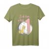 Kinder Mädchen Ich bin 1 Jahre alt Giraffe T-Shirt – Perfektes Geburtstagsoutfit für das erste Jahr, mit niedlichem Giraffen-Motiv und Mond
