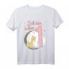 Kinder Mädchen Ich bin 1 Jahre alt Giraffe T-Shirt – Perfektes Geburtstagsoutfit für das erste Jahr, mit niedlichem Giraffen-Motiv und Mond