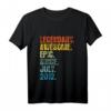 Kinder Retro Legendär seit Juli 2012 T-Shirt - 8 Jahre alt Geburtstag Geschenk für Jungs & Mädchen, Vintage Birthday Shirt