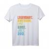 Kinder Retro Legendär seit Juli 2012 T-Shirt - 8 Jahre alt Geburtstag Geschenk für Jungs & Mädchen, Vintage Birthday Shirt