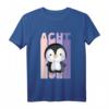 Kinder 8. Geburtstag Mädchen süßes Pinguin T-Shirt - Retro Design für Pinguin Fans zum 8. Geburtstag