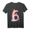 Kinder 6. Geburtstag Mädchen Katzen Outfit - Süßes T-Shirt für den besonderen Tag mit Kitten-Motiven