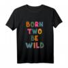 Kinder Born Two Be Wild T-Shirt - 2. Geburtstag Outfit für Jungen und Mädchen, Perfekt für die Kinderparty
